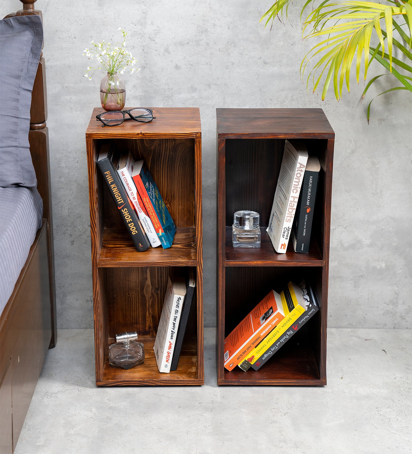 Bedside and Living Room Storage, Bookshelf, Storage Shelf, Decorative Stand