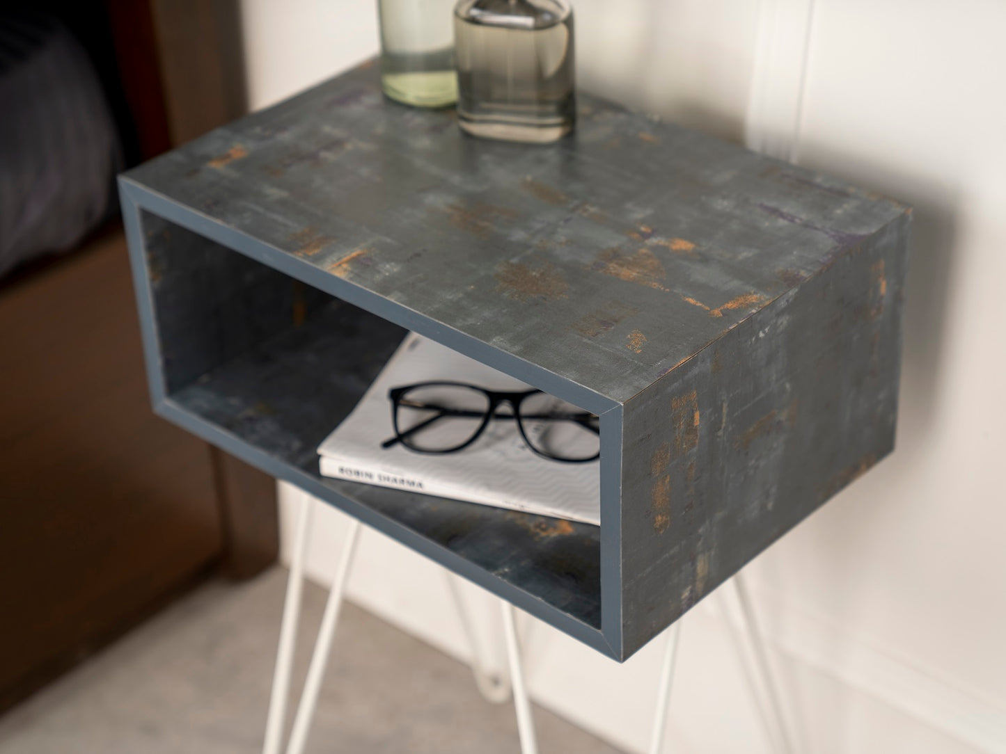 Bohemian Tint Amalgam Side Tables, Wooden Tables, Bedside Tables, End Tables, Living Room Decor by A Tiny Mistake
