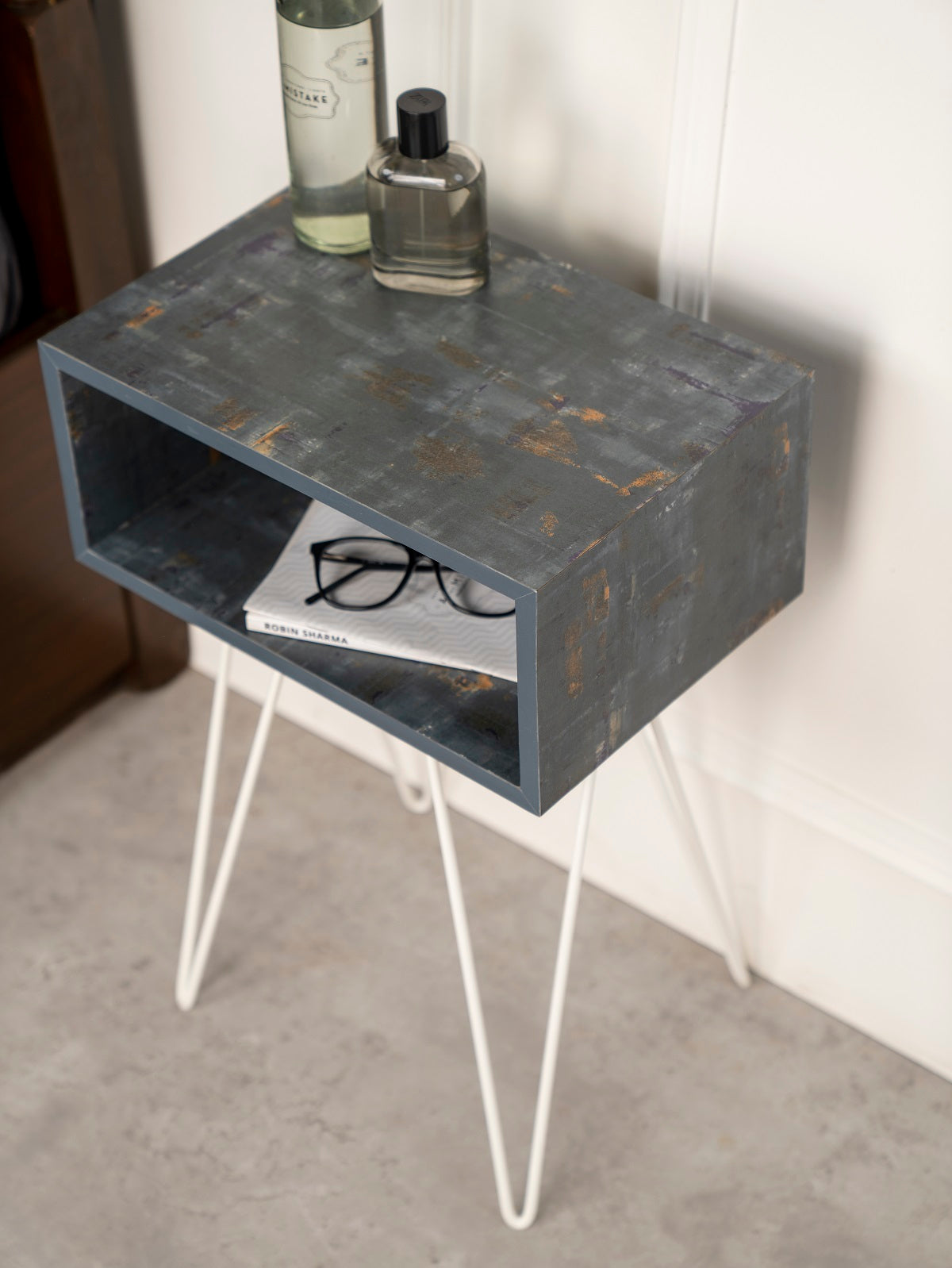 Bohemian Tint Amalgam Side Tables, Wooden Tables, Bedside Tables, End Tables, Living Room Decor by A Tiny Mistake