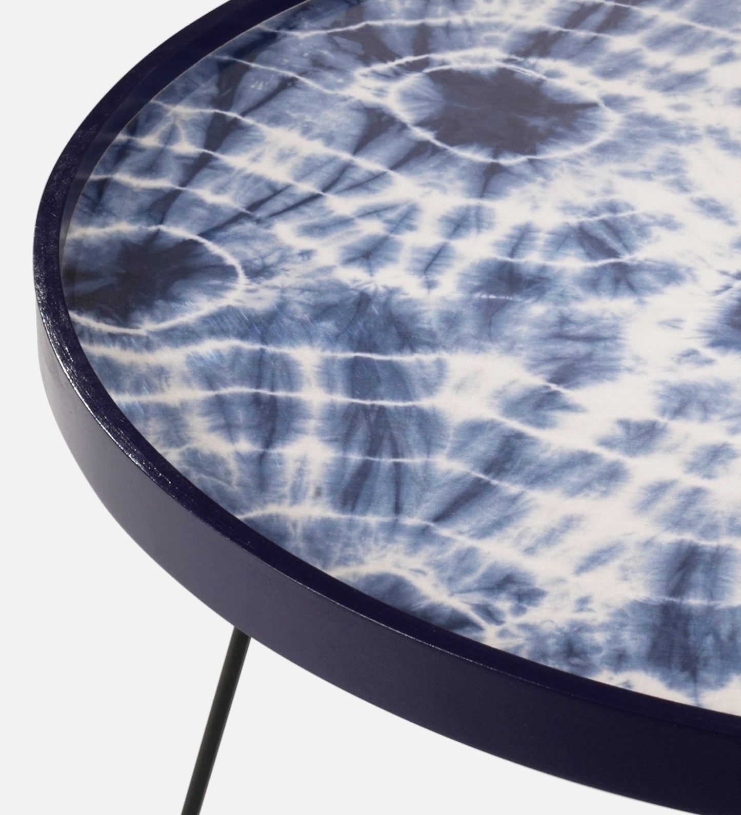 Shibori Round Coffee Tables, Wooden Tables, Coffee Tables, Center Tables, Living Room Decor by A Tiny Mistake