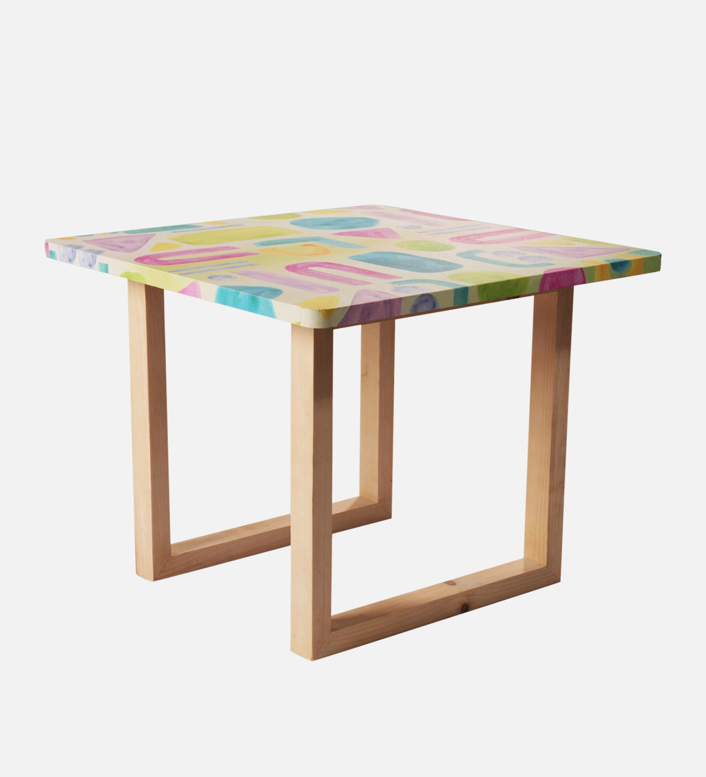 Tiny Doodles Square Coffee Tables, Wooden Tables, Coffee Tables, Center Tables, Living Room Decor by A Tiny Mistake