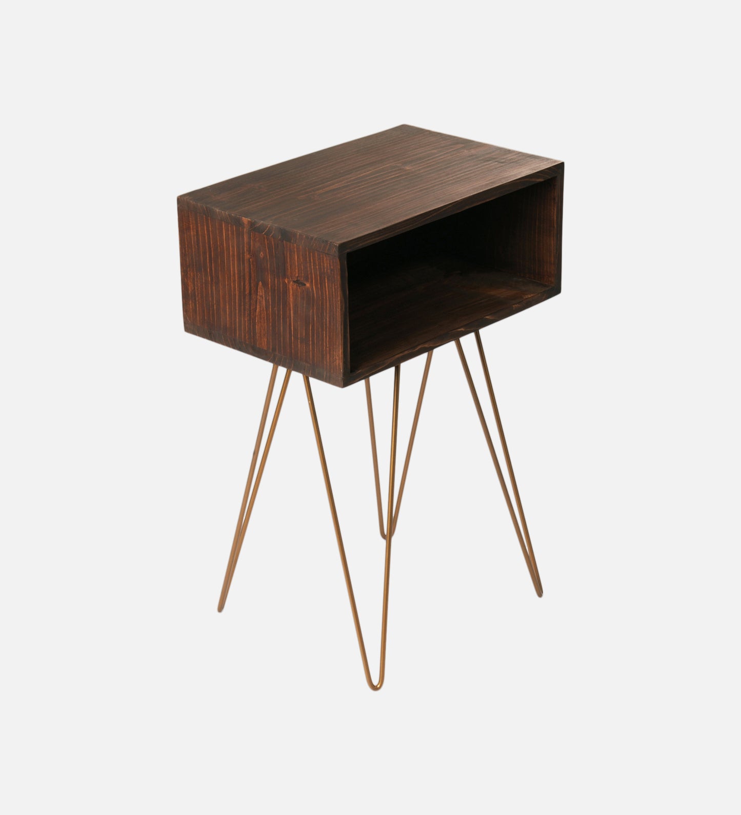 Walnut Tint Amalgam Side Tables, Wooden Tables, Bedside Tables, End Tables, Living Room Decor by A Tiny Mistake