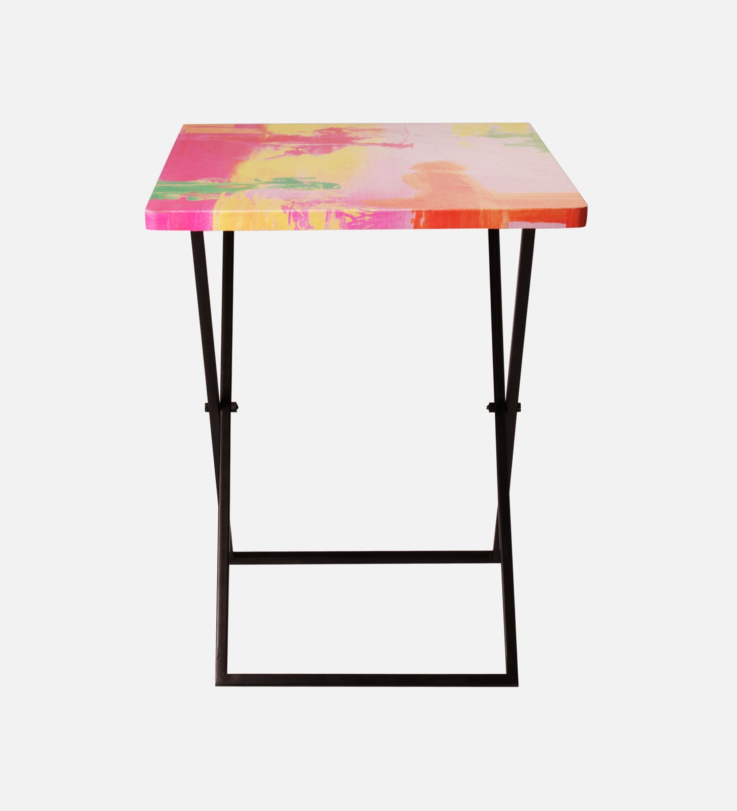 Neon Criss Cross Side Tables, Writing Tables, Wooden Tables, Kids Tables, End Tables Living Room Decor by A Tiny Mistake