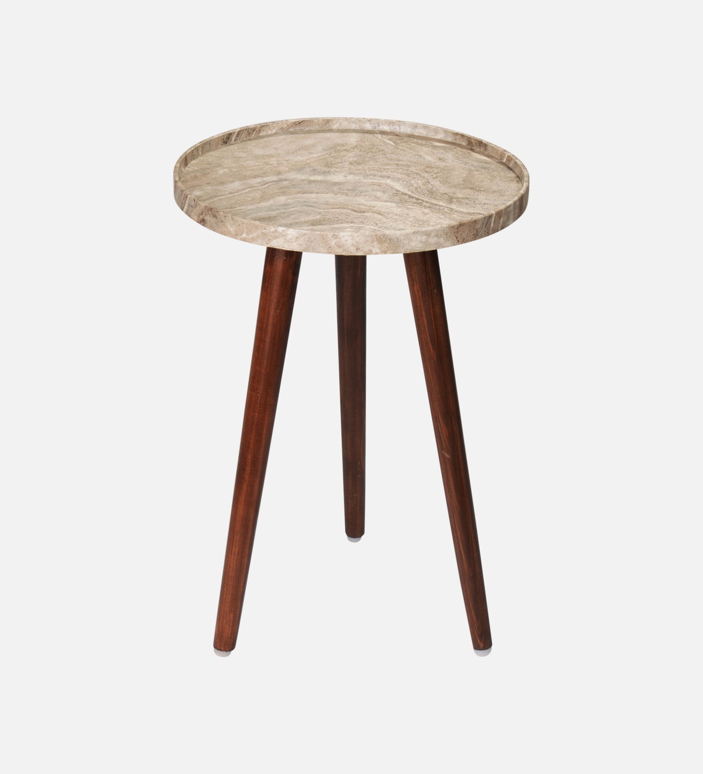 Oasis Inverse Round Nesting Tables with Wooden Legs, Side Tables, Wooden Tables, Living Room Decor by A Tiny Mistake