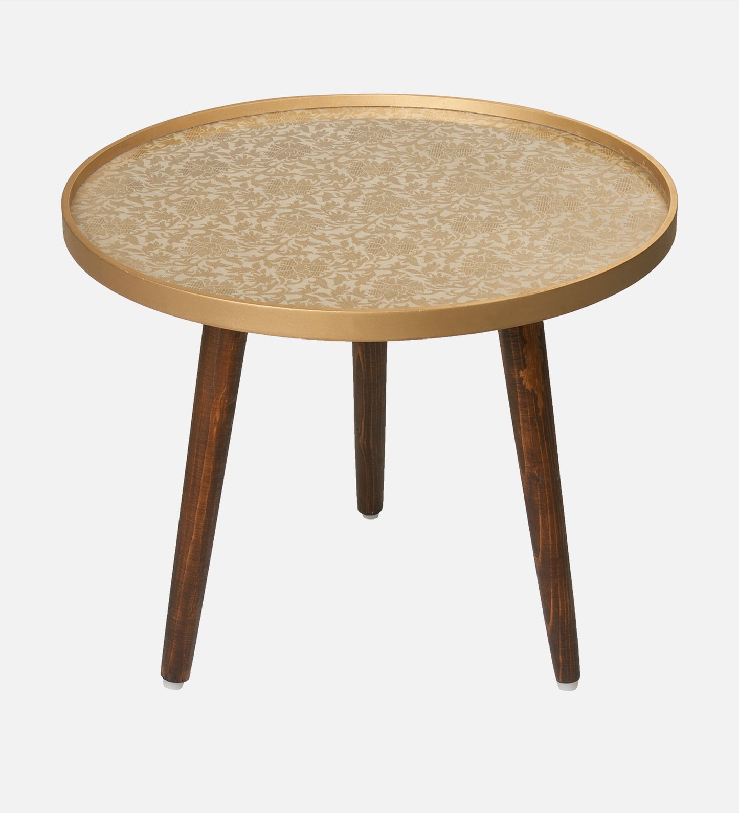 Banarasi Inverse Round Nesting Tables with Wooden Legs, Side Tables, Wooden Tables, Living Room Decor by A Tiny Mistake