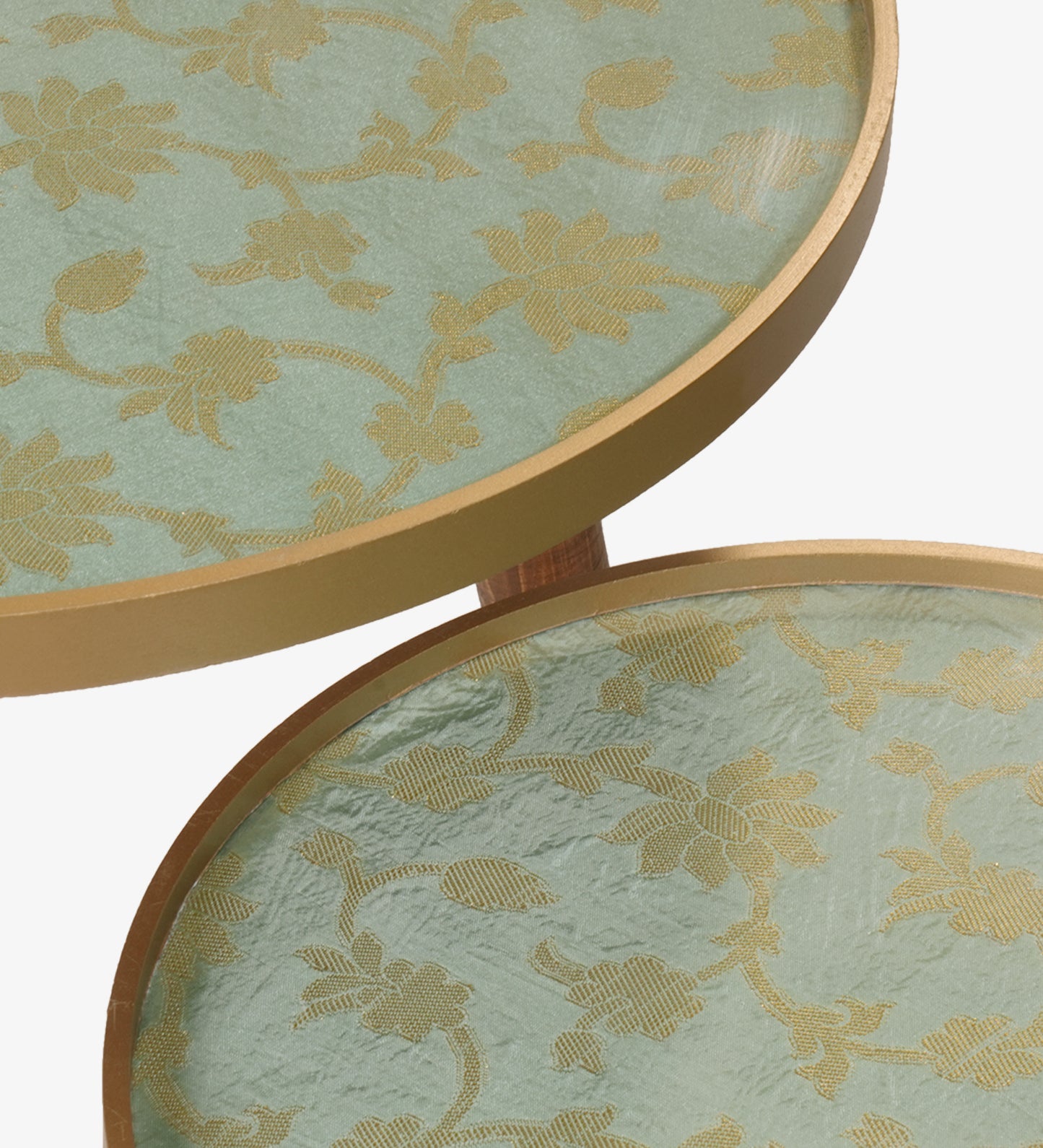 Soundarya Round Nesting Tables with Wooden Legs, Side Tables, Wooden Tables, Living Room Decor by A Tiny Mistake