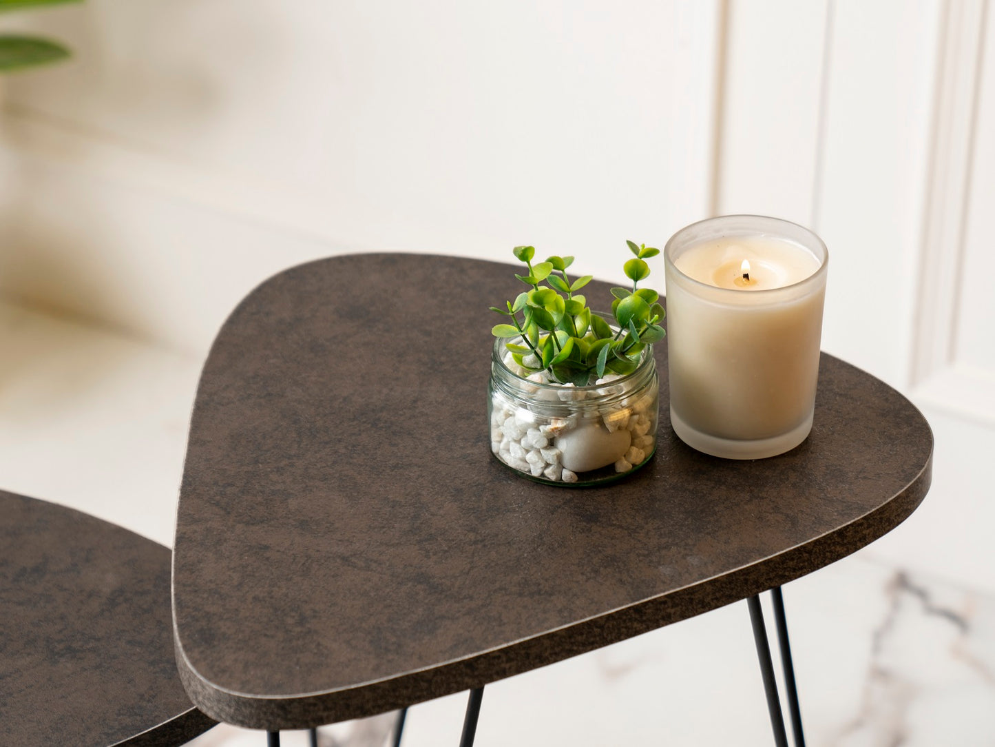 Twilight Trinity Nesting Tables with Hairpin Legs, Side Tables, Wooden Tables, Living Room Decor by A Tiny Mistake