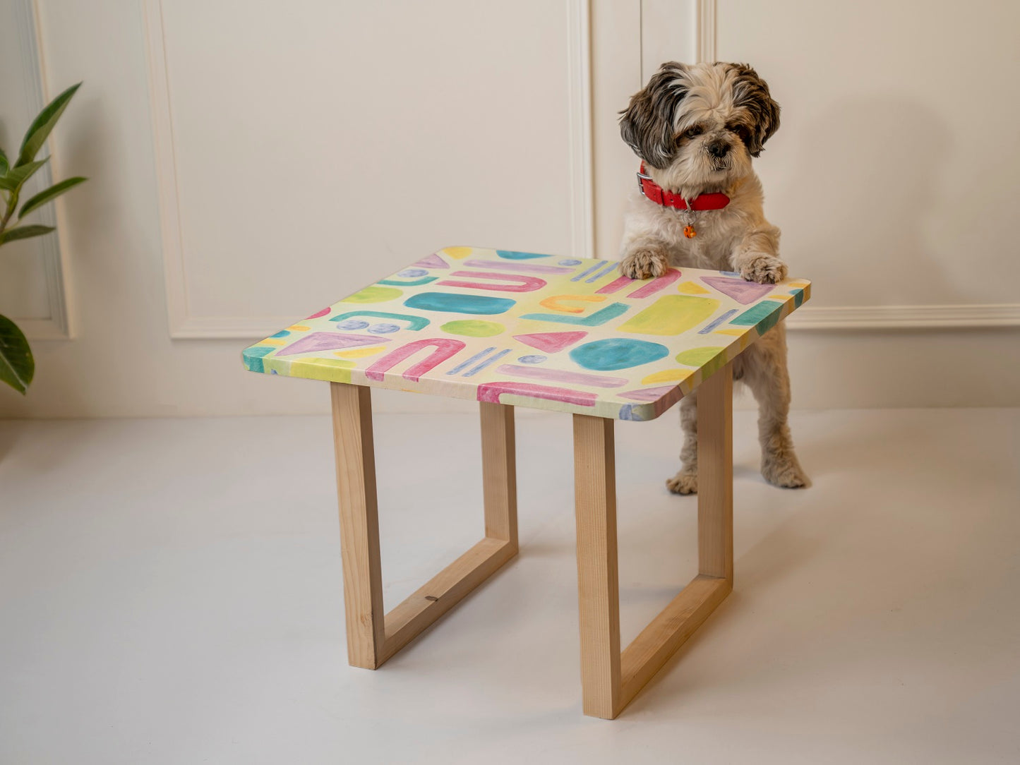 Tiny Doodles Square Coffee Tables, Wooden Tables, Coffee Tables, Center Tables, Living Room Decor by A Tiny Mistake