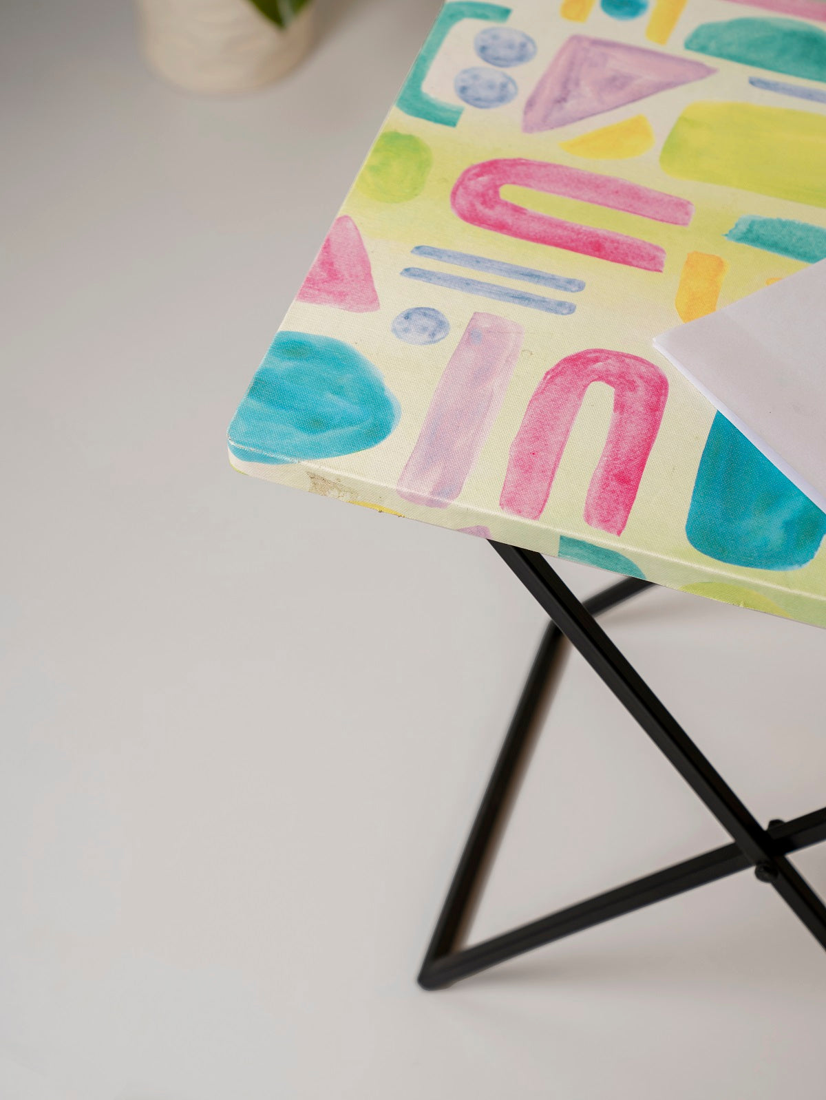Tiny Doodles Criss Cross Side Tables, Writing Tables, Wooden Tables, Kids Tables, End Tables Living Room Decor by A Tiny Mistake