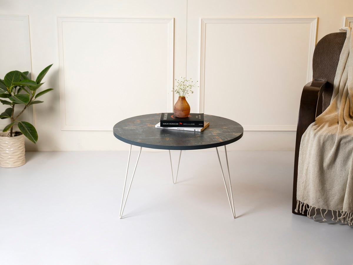 Bohemian Tint Round Coffee Tables, Wooden Tables, Coffee Tables, Center Tables, Living Room Decor by A Tiny Mistake