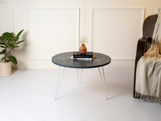 Bohemian Tint Round Coffee Tables, Wooden Tables, Coffee Tables, Center Tables, Living Room Decor by A Tiny Mistake
