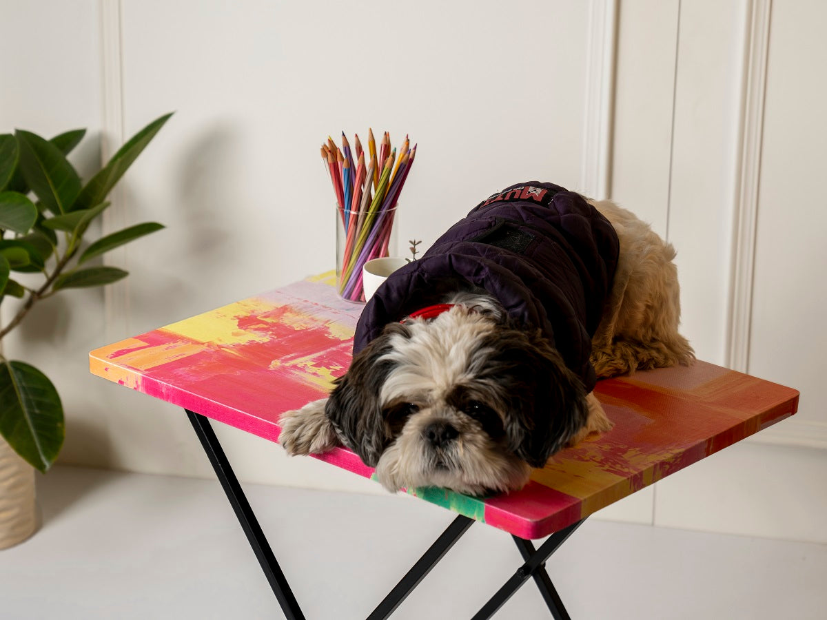 Neon Criss Cross Side Tables, Writing Tables, Wooden Tables, Kids Tables, End Tables Living Room Decor by A Tiny Mistake