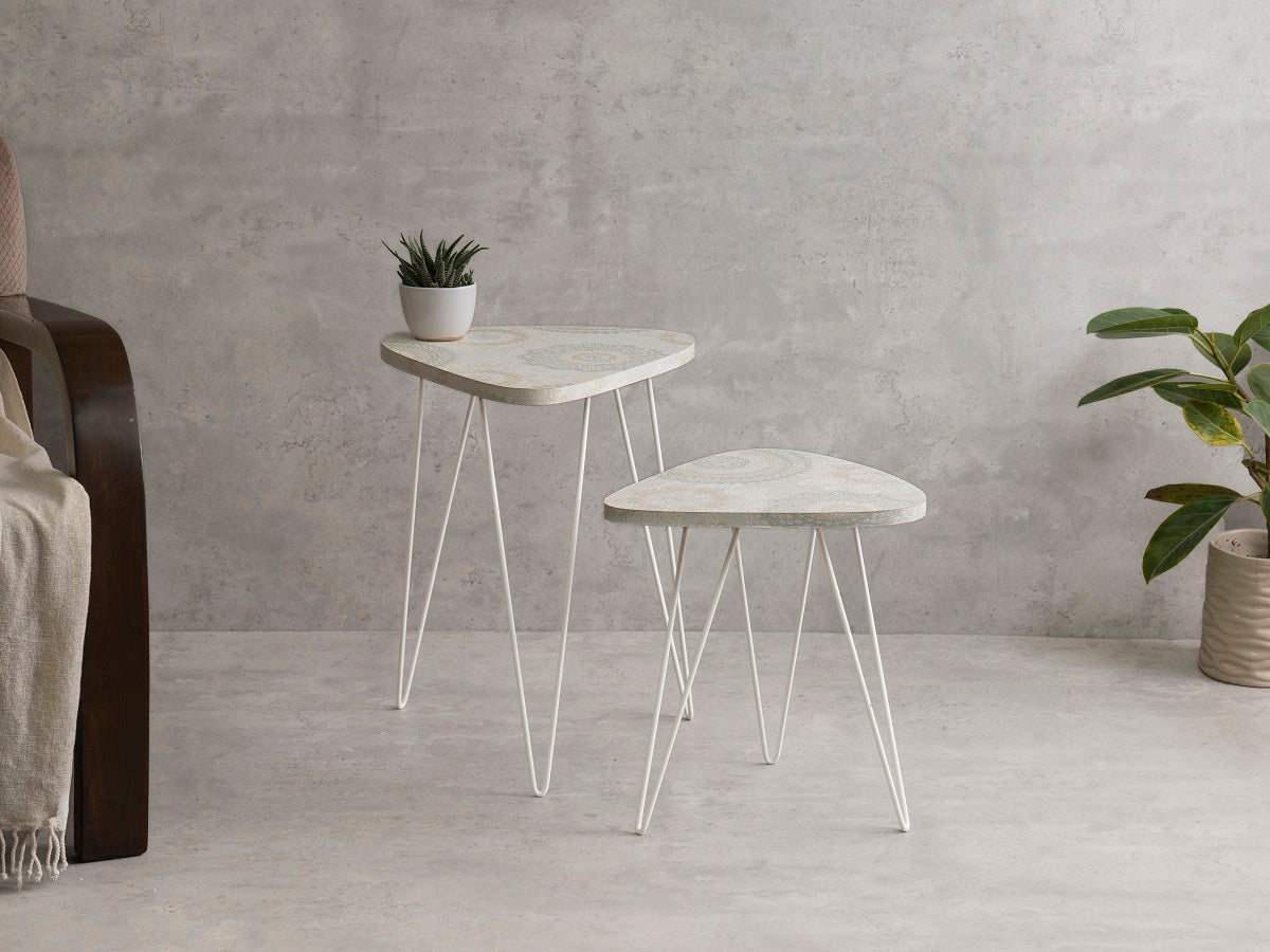 Constellation Trinity Nesting Tables with Hairpin Legs, Side Tables, Wooden Tables, Living Room Decor by A Tiny Mistake