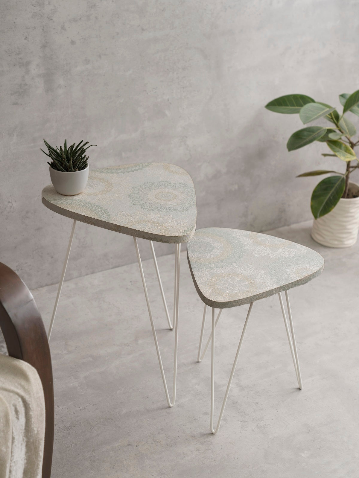 Constellation Trinity Nesting Tables with Hairpin Legs, Side Tables, Wooden Tables, Living Room Decor by A Tiny Mistake