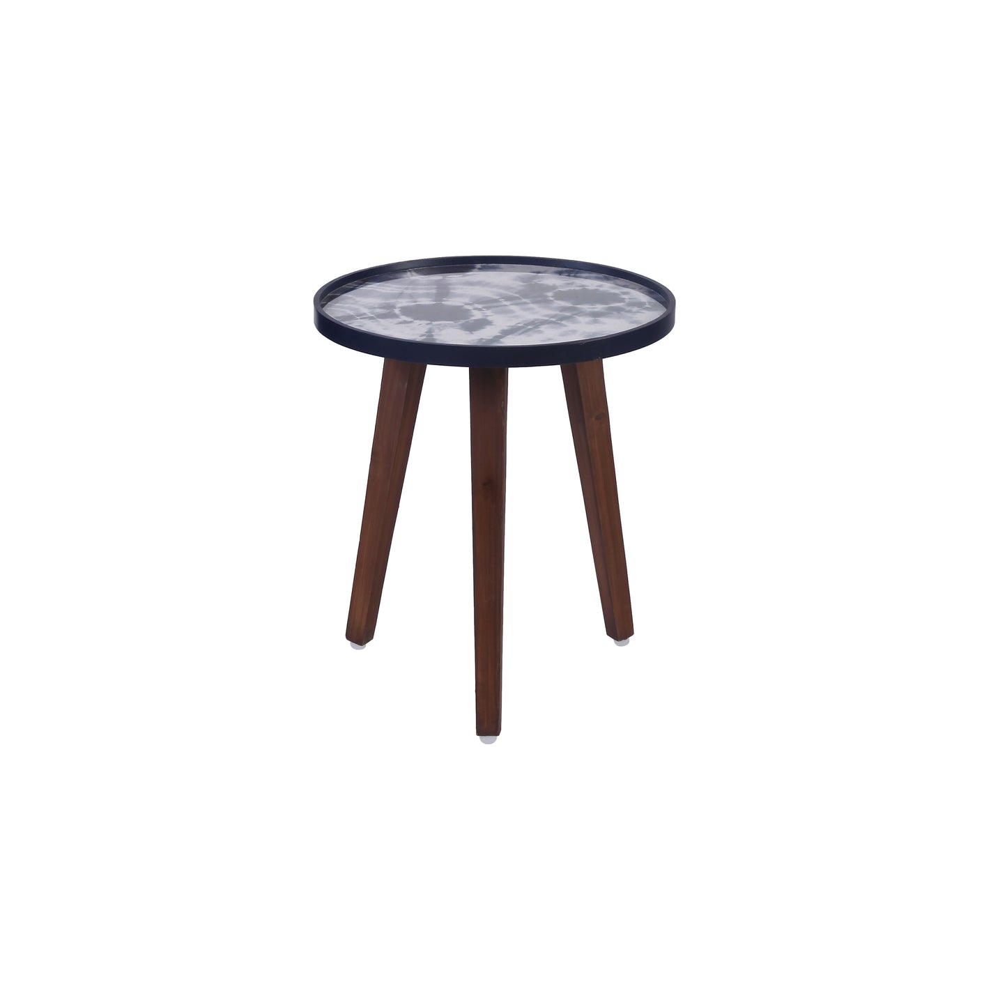 A Tiny Mistake Shibori Wooden Nesting Tables (Set of 2), Living Room Decor