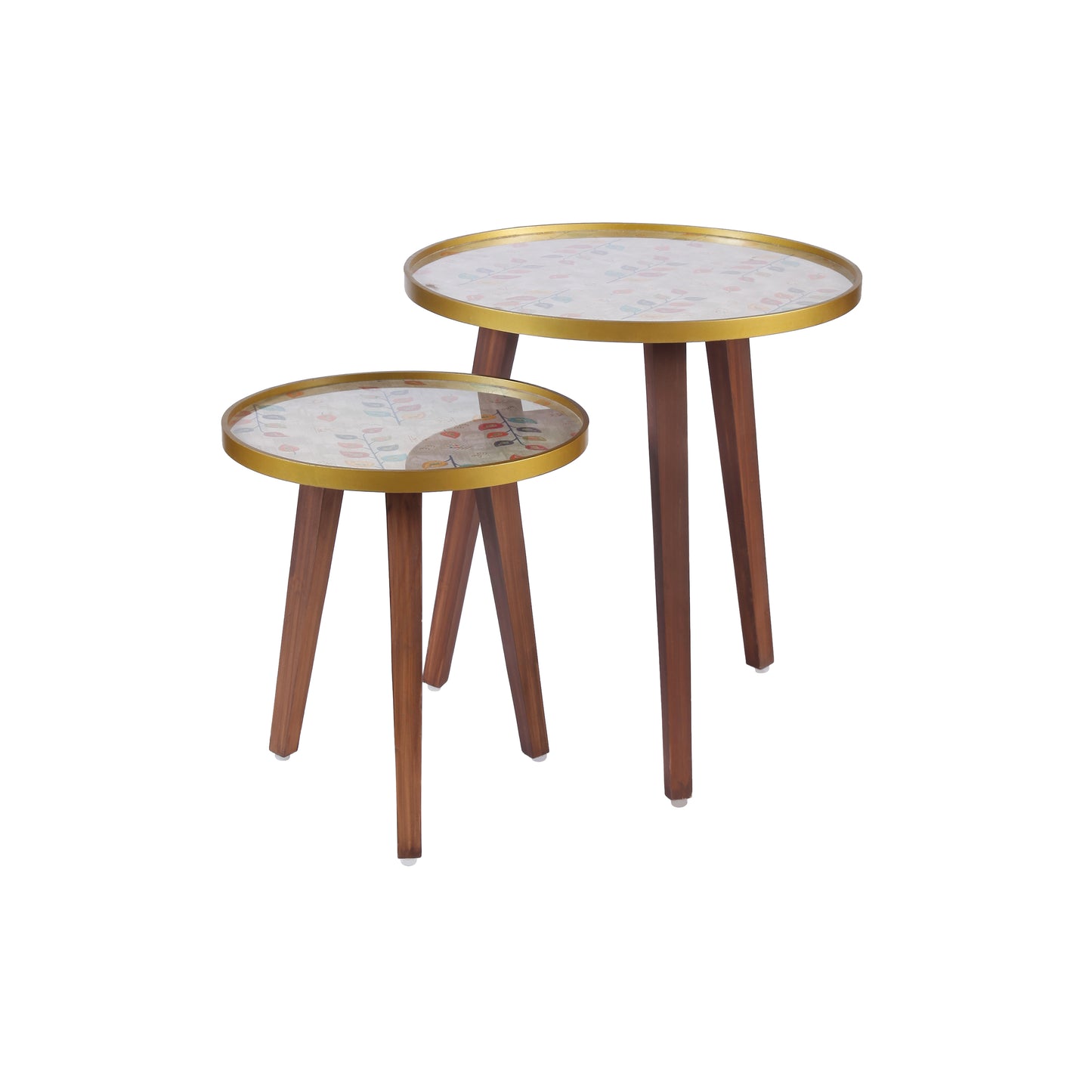 A Tiny Mistake Bela Grey Wooden Nesting Tables (Set of 2), Living Room Decor