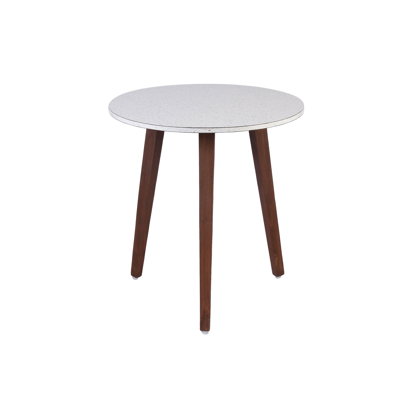 A Tiny Mistake White Granite Finish Wooden Nesting Tables (Set of 2), Living Room Decor