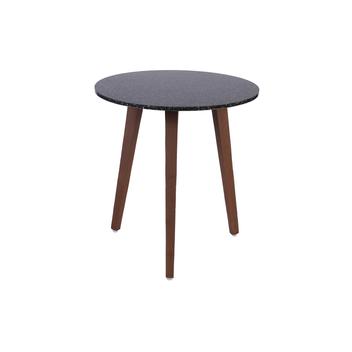 A Tiny Mistake Black Granite Finish Wooden Nesting Tables (Set of 2), Living Room Decor