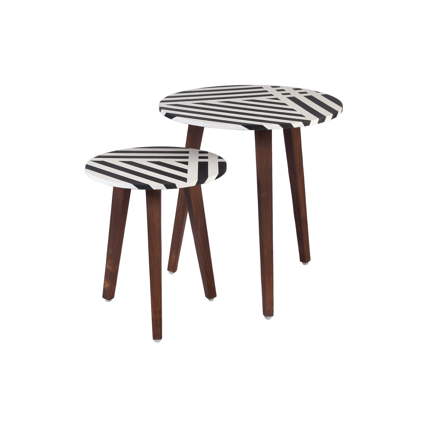A Tiny Mistake MoonBeam Wooden Nesting Tables (Set of 2), Living Room Decor