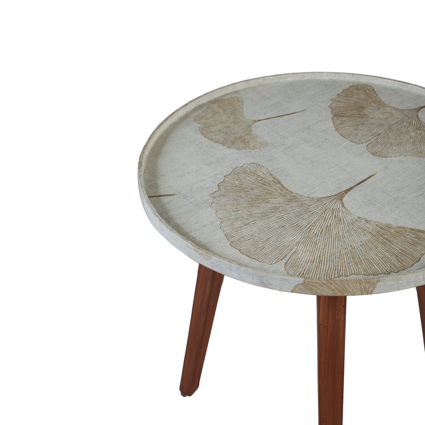 A Tiny Mistake Gold Blossom Wooden Nesting Tables (Set of 2), Living Room Decor