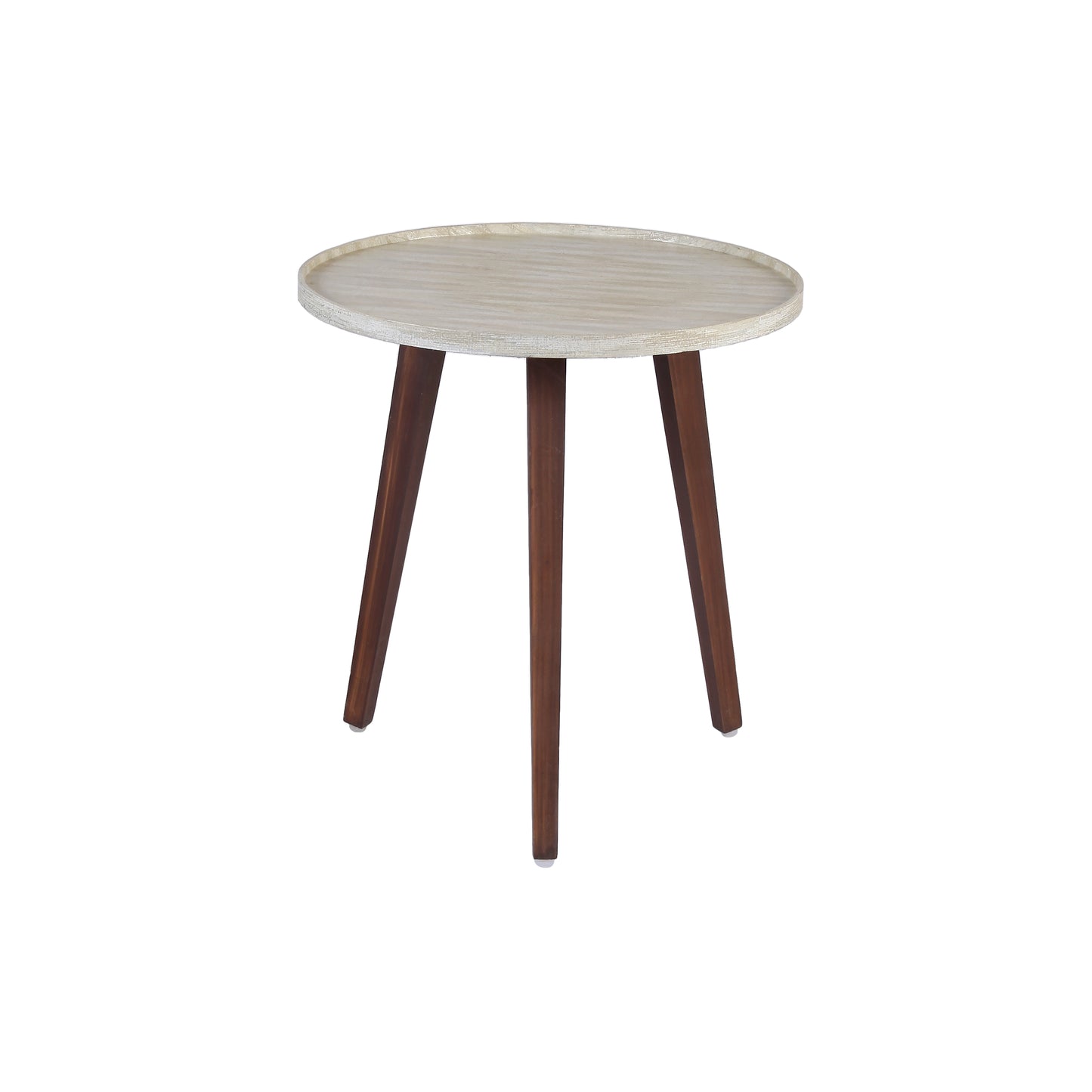 A Tiny Mistake Metallic Chevron Wooden Nesting Tables (Set of 2), Living Room Decor