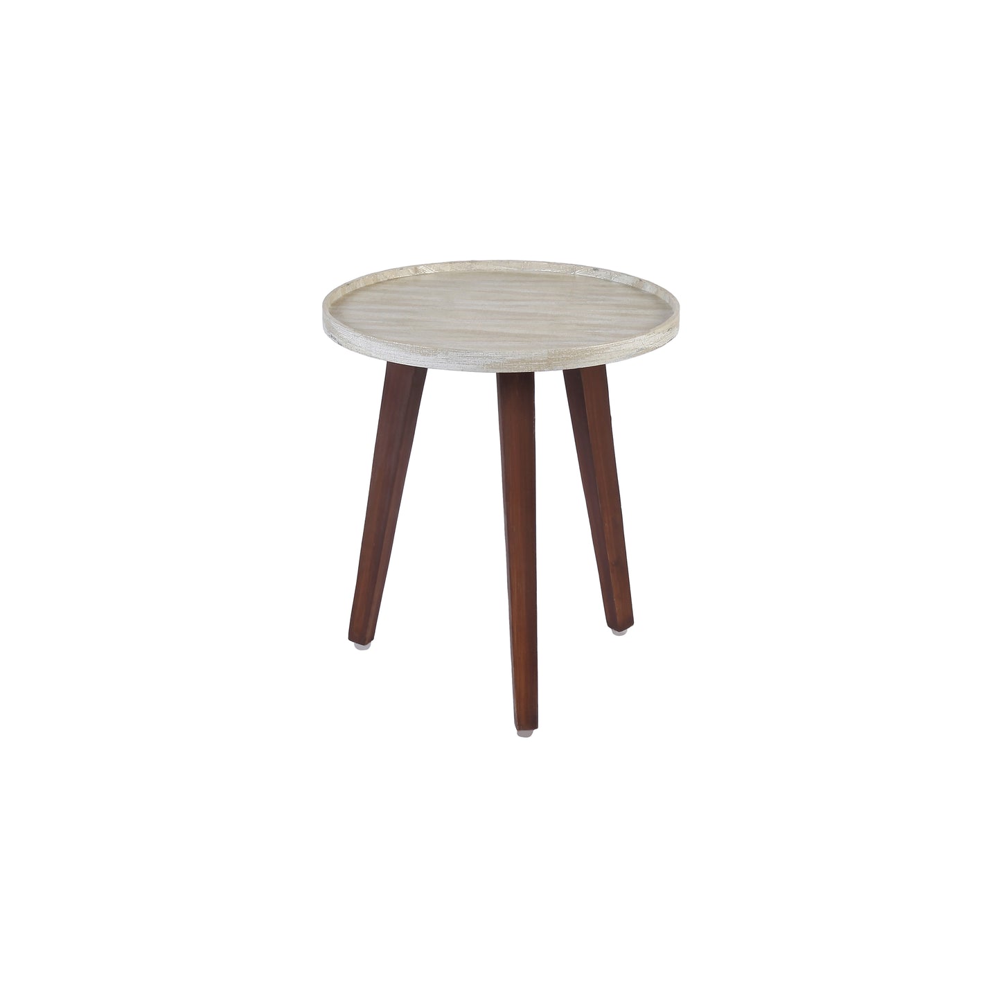 A Tiny Mistake Metallic Chevron Wooden Nesting Tables (Set of 2), Living Room Decor