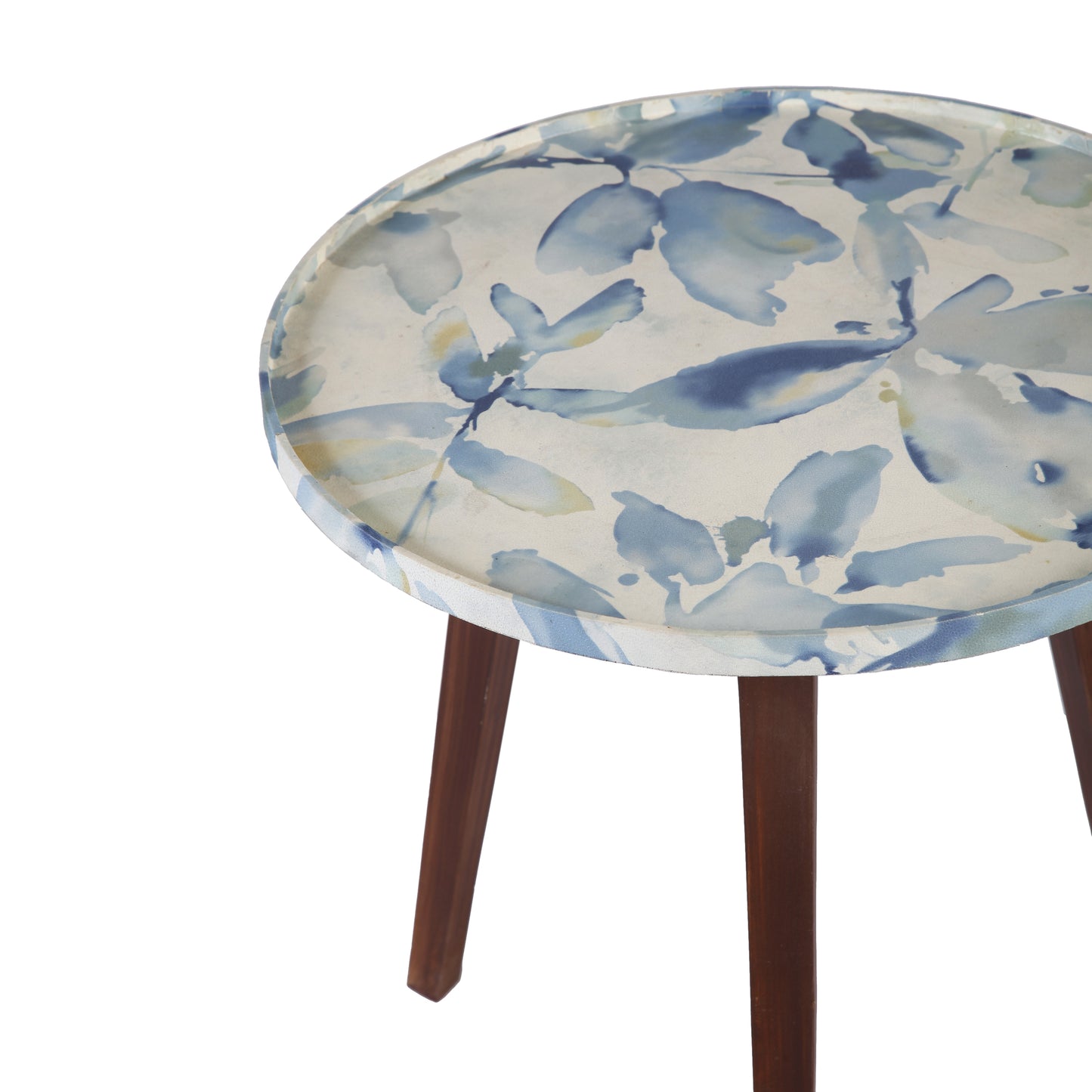 A Tiny Mistake Blue Whisper Wooden Nesting Tables (Set of 2), Living Room Decor