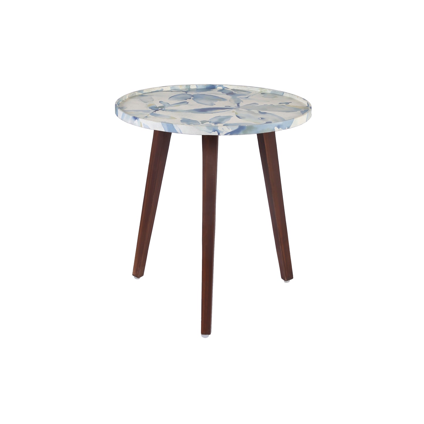 A Tiny Mistake Blue Whisper Wooden Nesting Tables (Set of 2), Living Room Decor