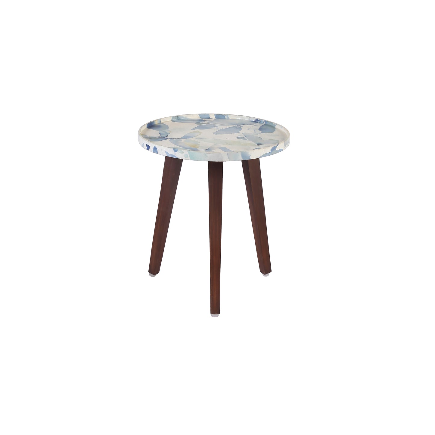 A Tiny Mistake Blue Whisper Wooden Nesting Tables (Set of 2), Living Room Decor