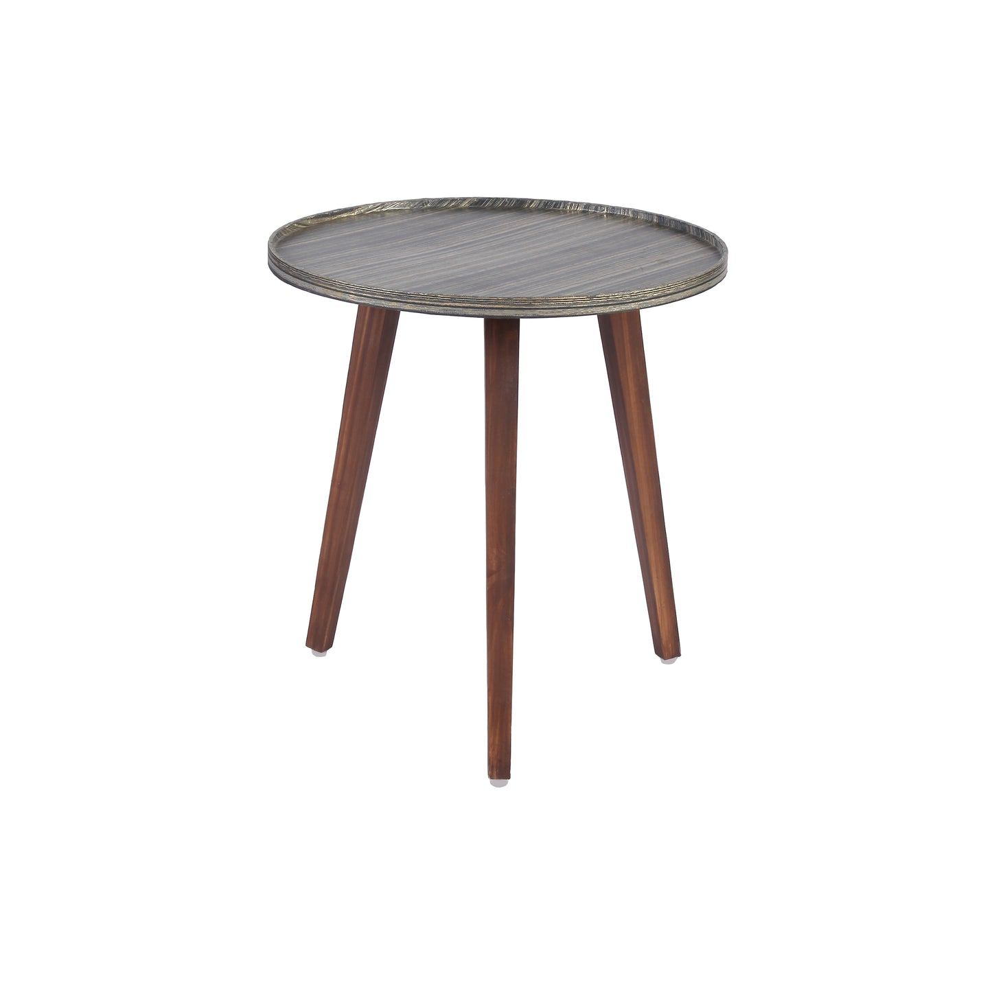A Tiny Mistake Golden Tweed Wooden Nesting Tables (Set of 2), Living Room Decor