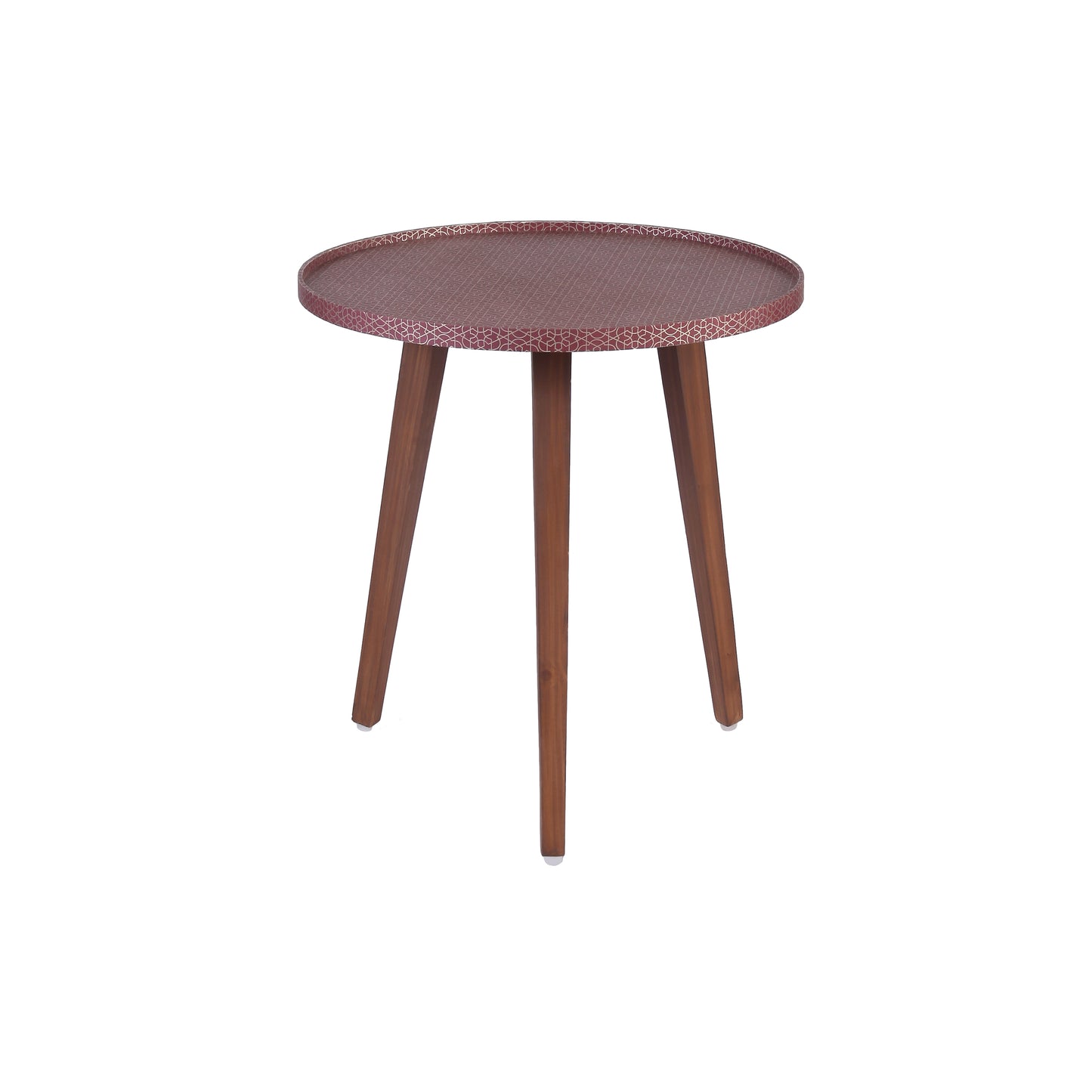 A Tiny Mistake Geometric Geru Wooden Nesting Tables (Set of 2), Living Room Decor