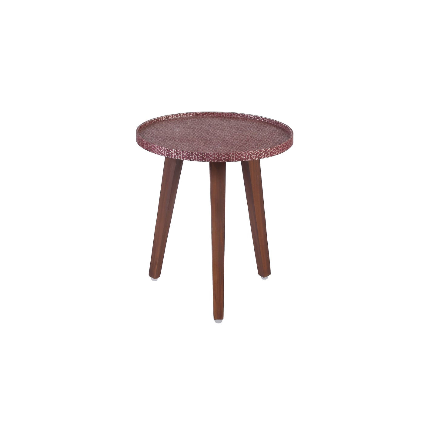 A Tiny Mistake Geometric Geru Wooden Nesting Tables (Set of 2), Living Room Decor