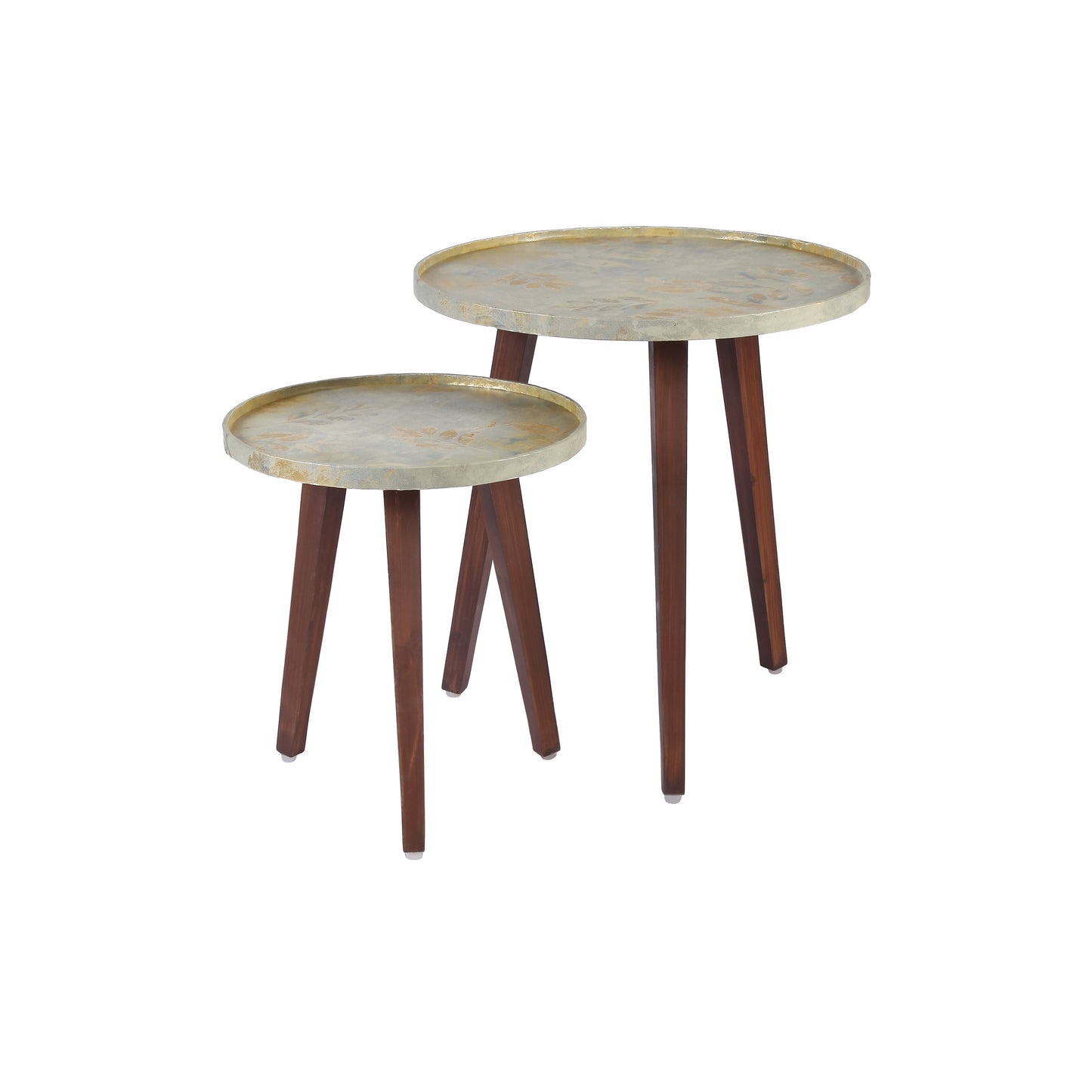 A Tiny Mistake Autumn Wooden Nesting Tables (Set of 2), Living Room Decor