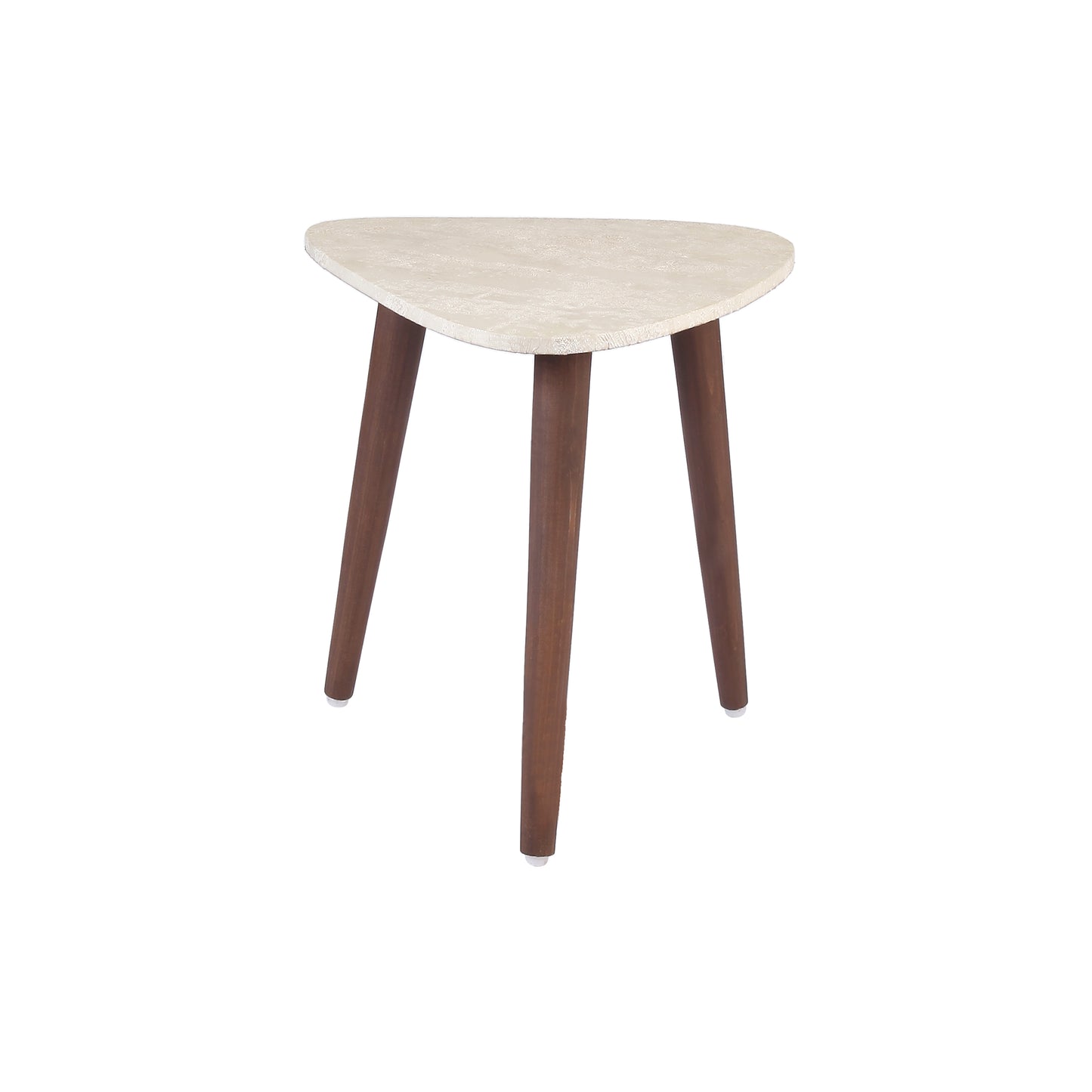 A Tiny Mistake Elegant White Motifs Trinity Side Table, End Table (Set of 2)