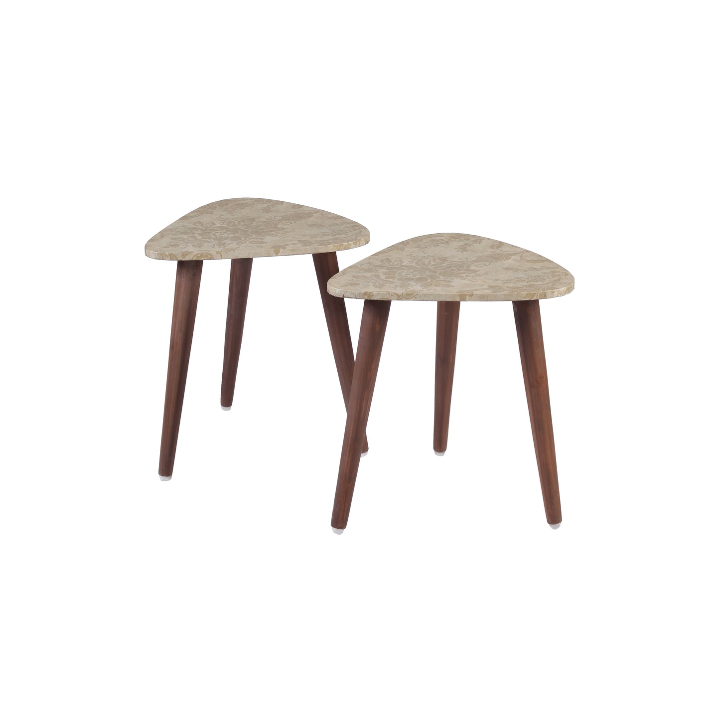 A Tiny Mistake Metallic Imperial Trinity Side Table, End Table (Set of 2)