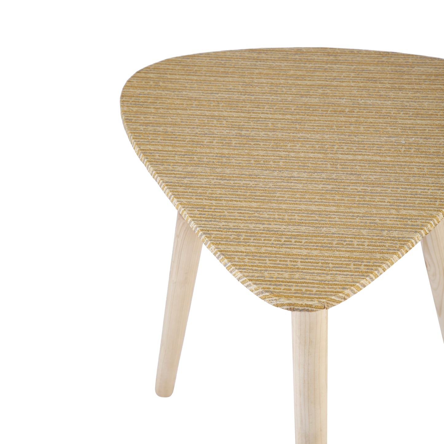 A Tiny Mistake Khadi Weave Pattern Trinity Side Table, End Table (1 Piece)