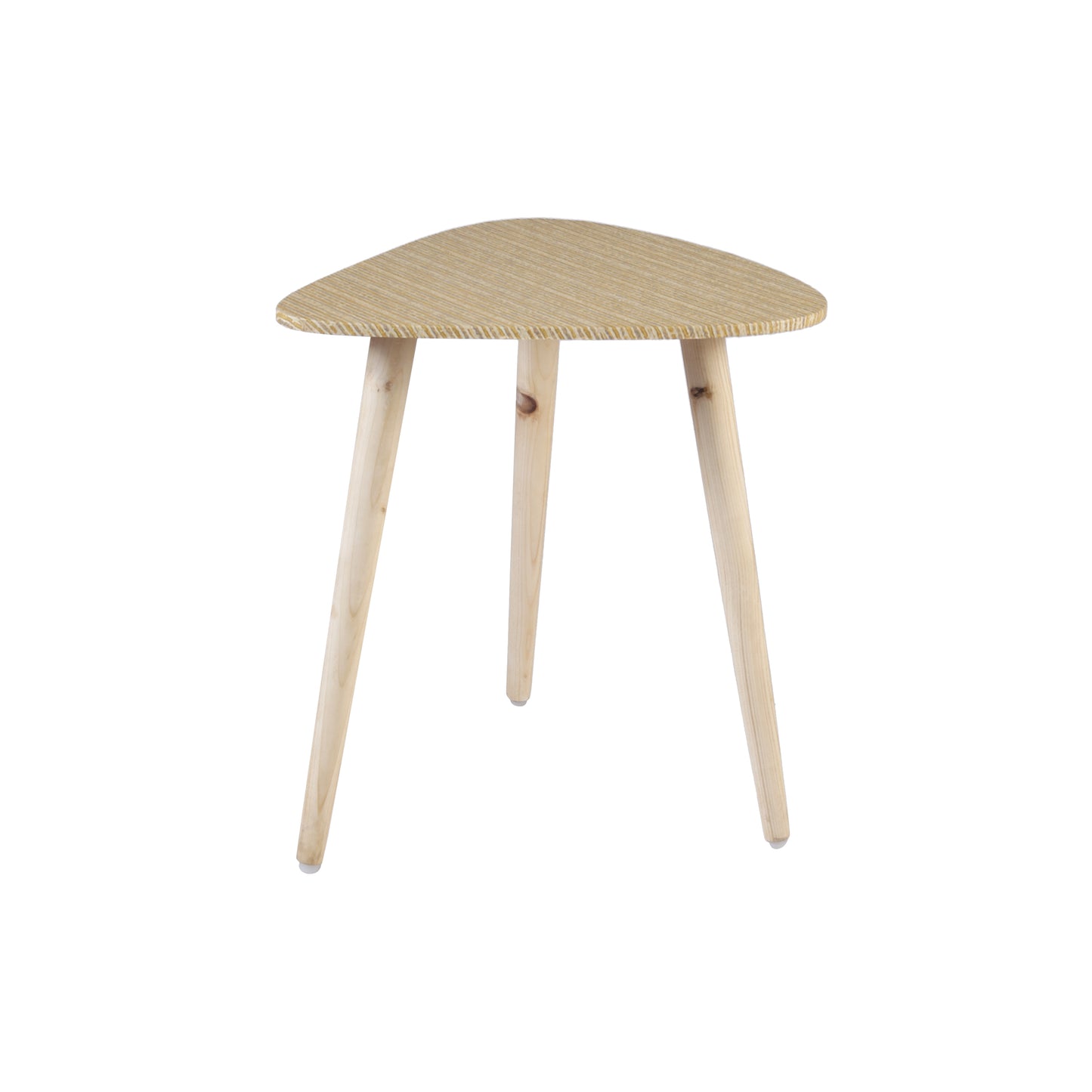 A Tiny Mistake Khadi Weave Pattern Trinity Side Table, End Table (1 Piece)