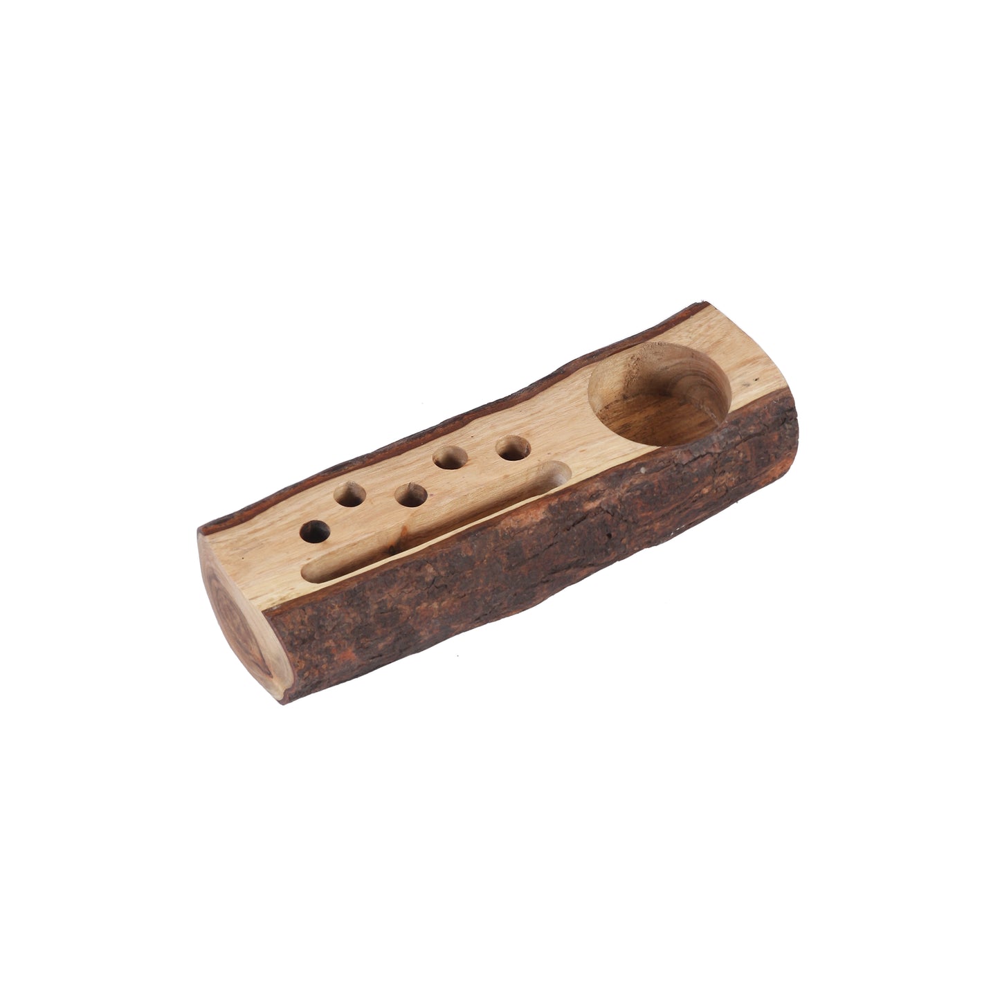 A Tiny Mistake Desk Wooden Log 3 in 1 Planter, Indoor Planter for Home Decor, Perfect for Work from Home Desk