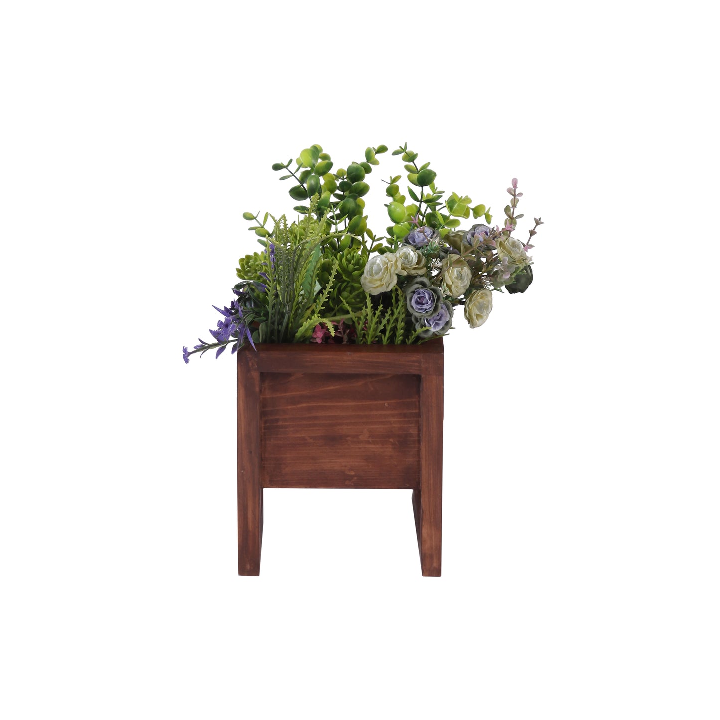 A Tiny Mistake Crate Wooden Planter (One Piece) (Dark Finish)
