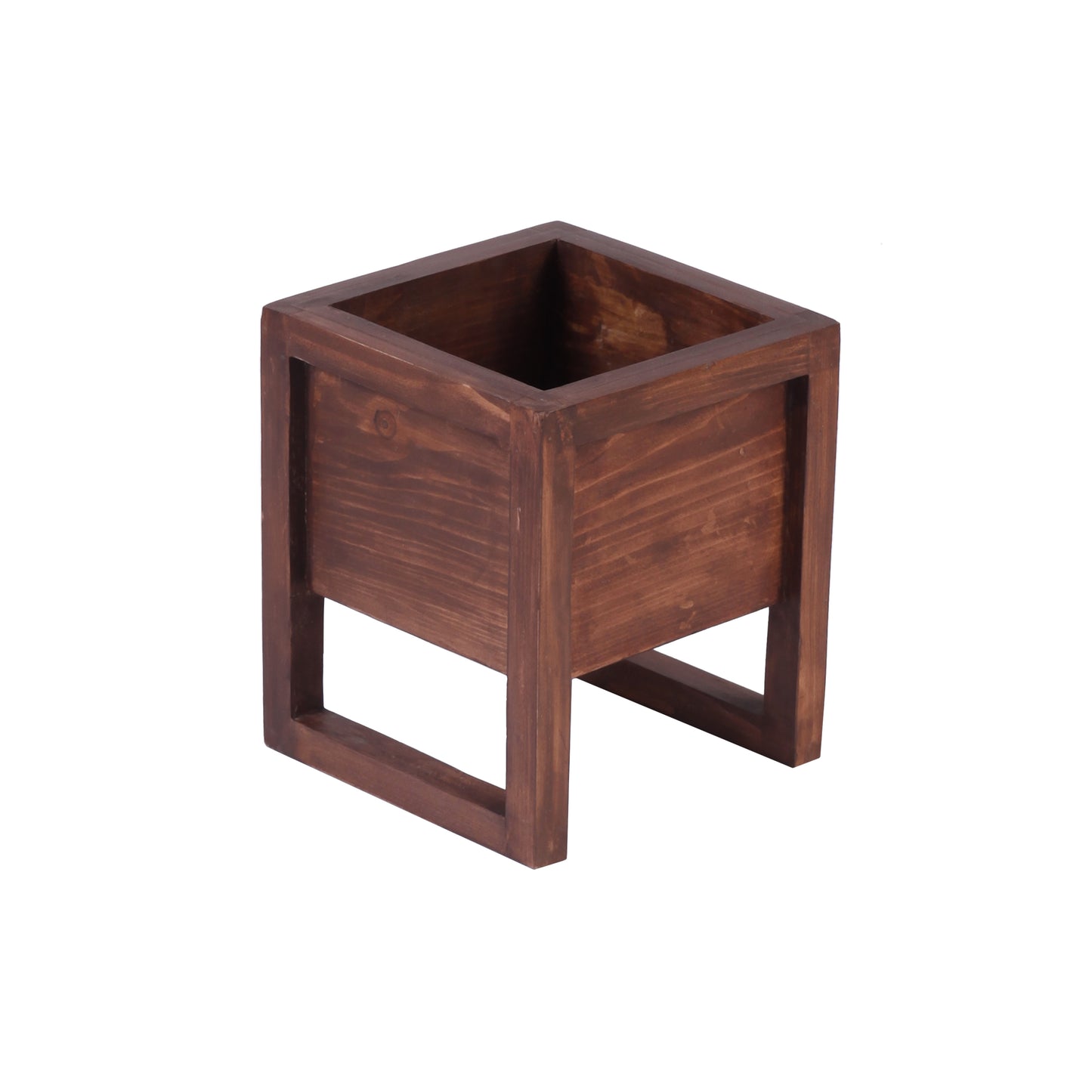 A Tiny Mistake Crate Wooden Planter (One Piece) (Dark Finish)