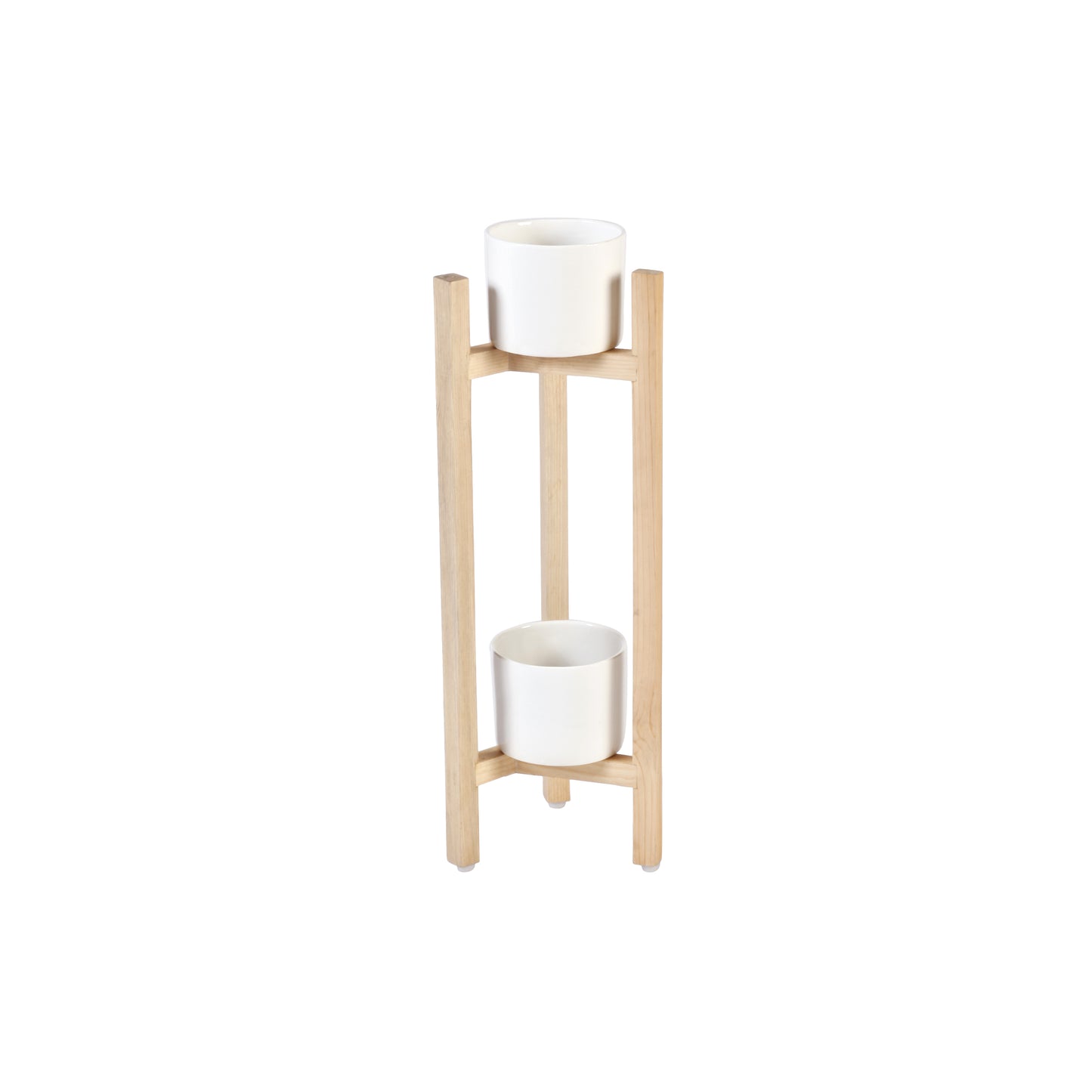 A Tiny Mistake Three Legged Star Planter, Two Tier (One Piece) (Natural Finish)