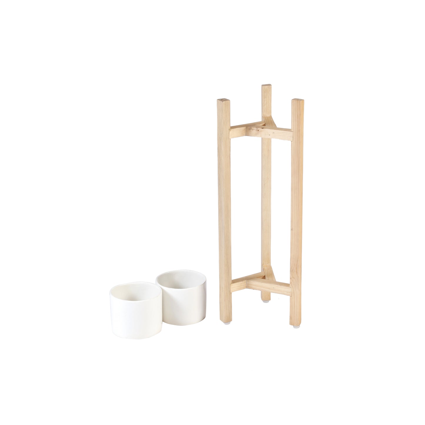 A Tiny Mistake Three Legged Star Planter, Two Tier (One Piece) (Natural Finish)