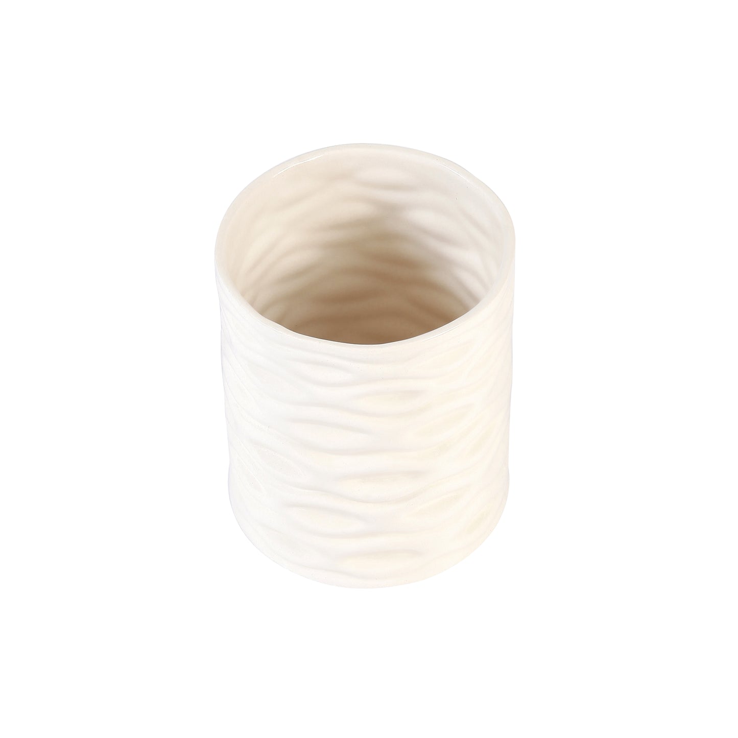 A Tiny Mistake White Engraved Planter (One Piece)