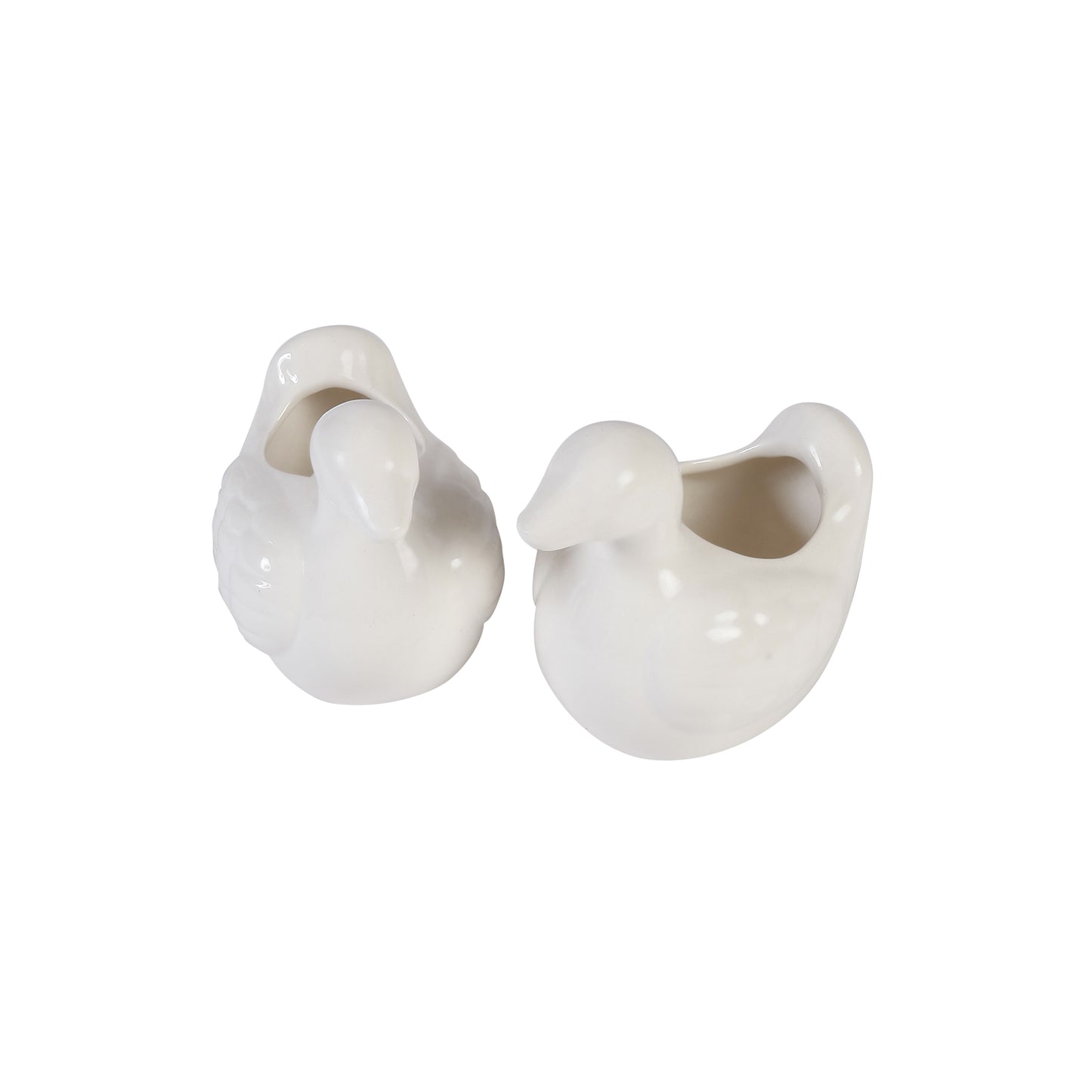 A Tiny Mistake Ornamental Duck Ceramic Planter (Set of Two)