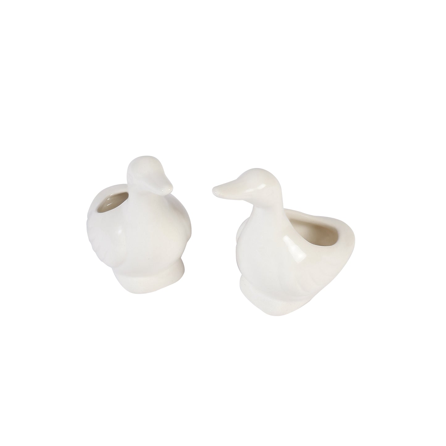 A Tiny Mistake Small Swan Ceramic Planter (Set of Two)