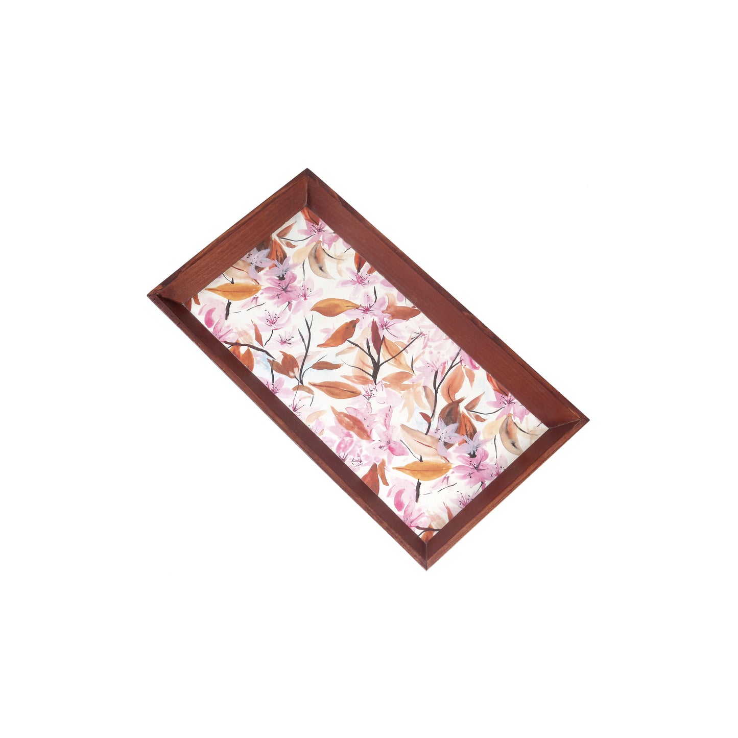 A Tiny Mistake Lily of the Valley Rectangle Wooden Serving Tray, 35 x 20 x 2 cm