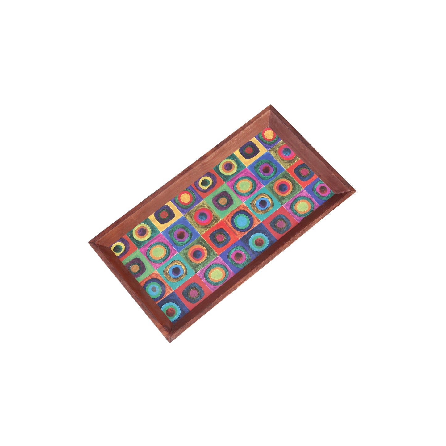 A Tiny Mistake Modern Art Rectangle Wooden Serving Tray, 35 x 20 x 2 cm