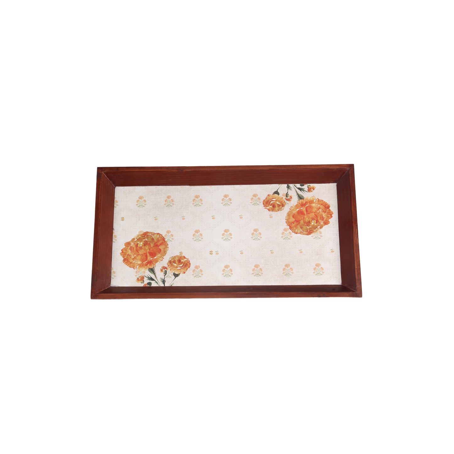A Tiny Mistake Marigold Rectangle Wooden Serving Tray, 35 x 20 x 2 cm