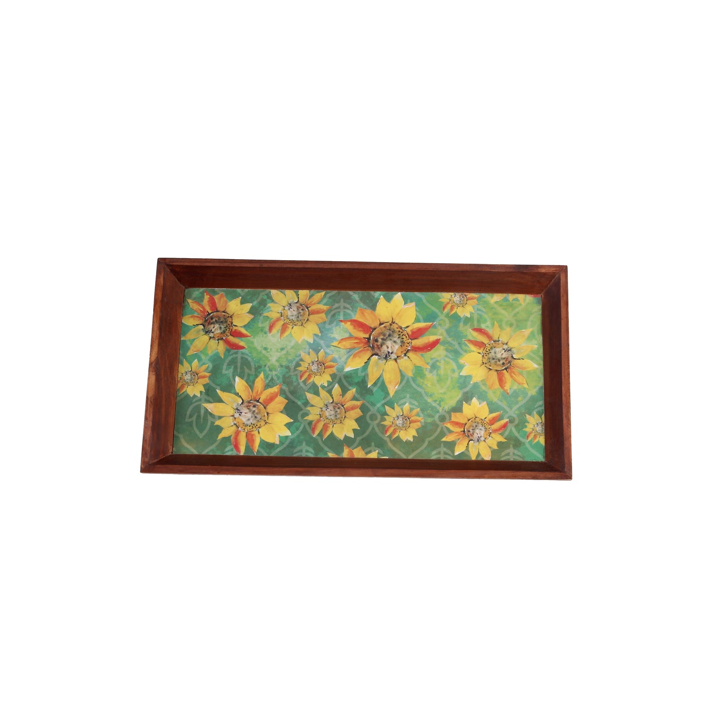 A Tiny Mistake Sunflowers Rectangle Wooden Serving Tray, 35 x 20 x 2 cm