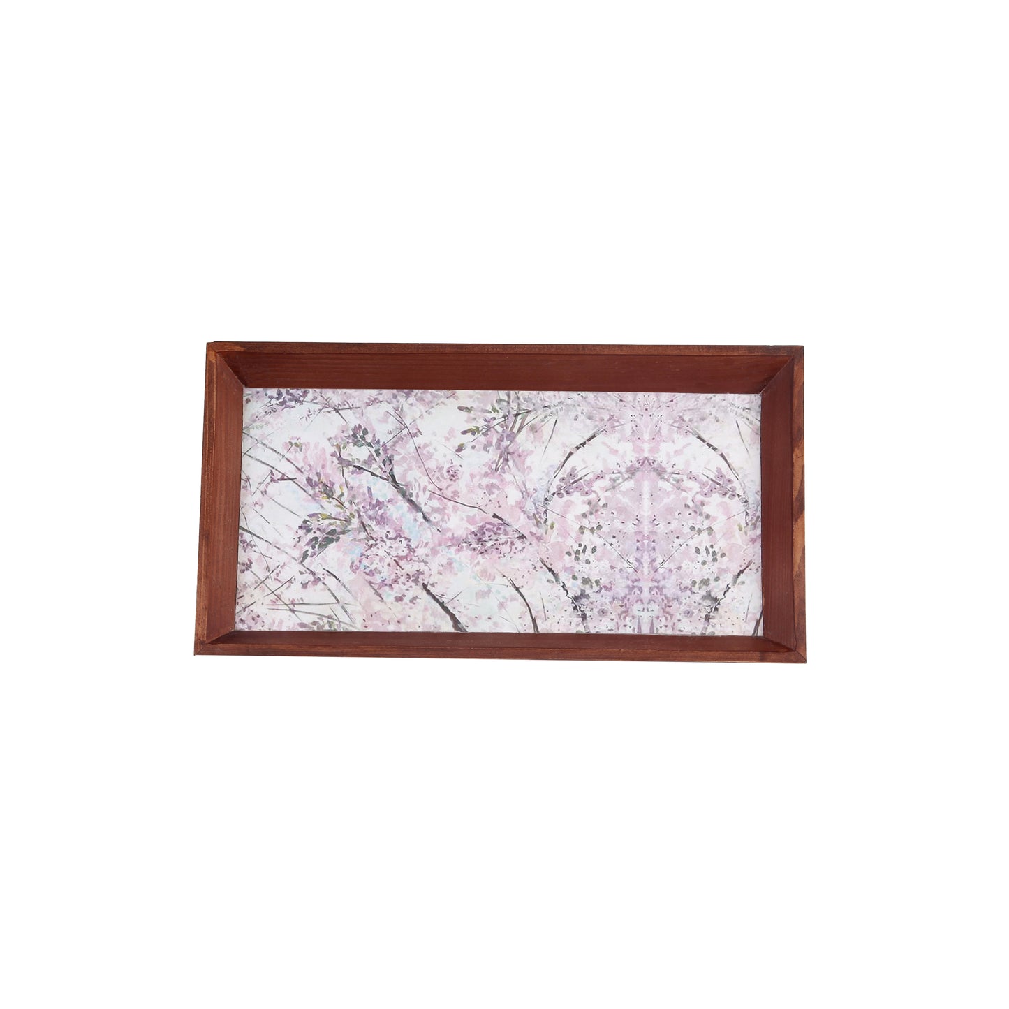 A Tiny Mistake  Wisteria Rectangle Wooden Serving Tray, 35 x 20 x 2 cm